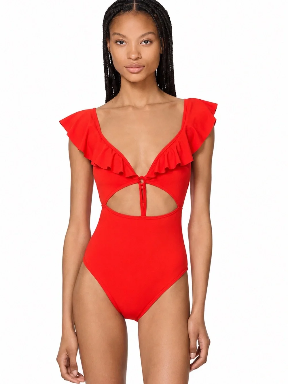 NWT Kate Spade New York  Ruffle V-Wire One Piece Swimsuit Sz XL